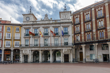 Fototapeta na wymiar Town hall of the city of Burgos, Castilla Spain