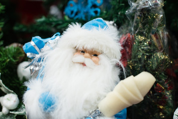 Christmas toy Santa Claus closeup