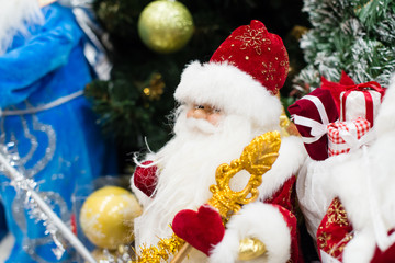 Christmas toy Santa Claus closeup