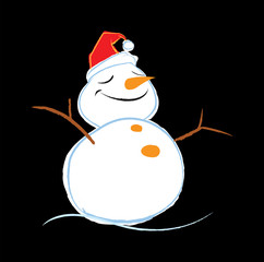 Smiling snowman