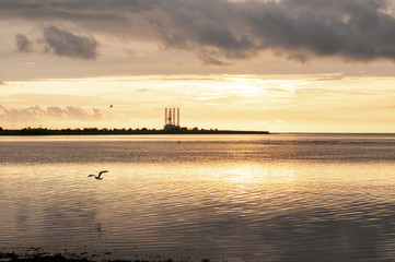 Sunset on Black sea