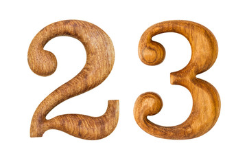 Number 2 and 3. made from wood