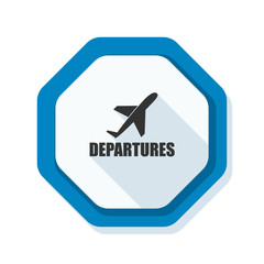 Airport Departures Sign