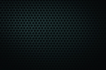 black, perforated metal texture with circle mesh