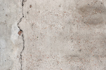concrete wall with crack