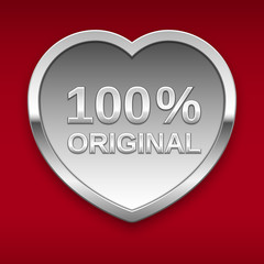 100% original silver badge, vector