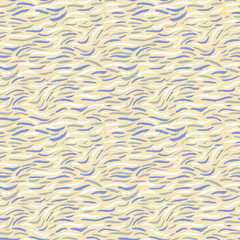 Ink abstract seamless pattern. Background with artistic strips and waves