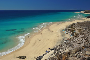 Fototapeta na wymiar Fuerteventura Playas - Playa de Malnombre