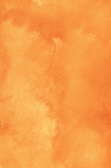Abstract orange watercolor background