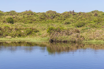 Lake over the cliffs at Torres