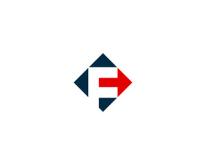 Initial Letter F Arrow Logo Design Template