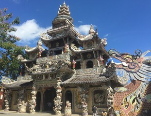 Obraz premium Linh Phuoc Pagoda in Da Lat, Vietnam