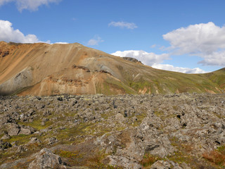 Im Hochland bei Landmannalaugar in Island