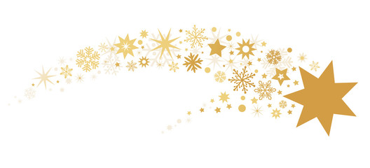 Stern von Betlehem - goldener Sternenschweif © Trueffelpix