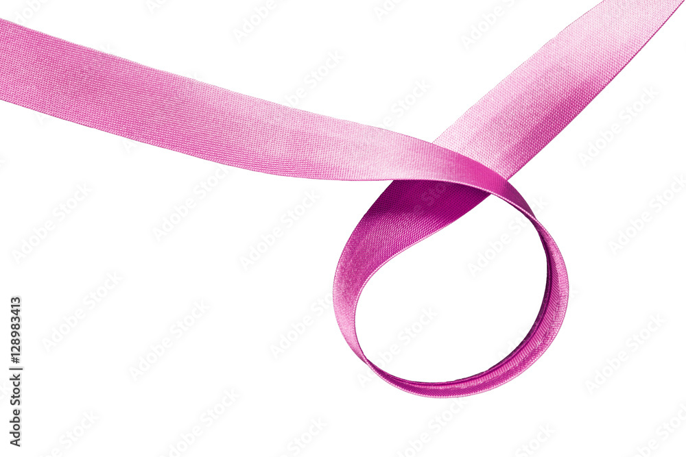 Canvas Prints Pink ribbon isolated