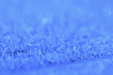Obraz premium grosse Eiskristalle blau