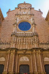 View of Abbey of Santa Maria de Montserrat (founded in 1025), hi
