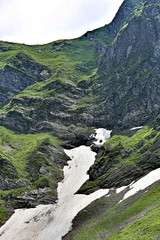 Highlands relief in the summer near the city of Sochi, Russia