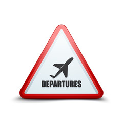 Obraz premium Airport Departures Sign