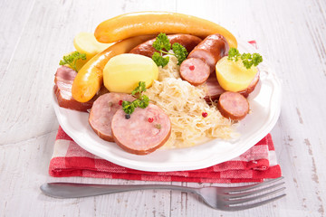 sauerkraut,cabbage and bacon