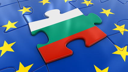 Bulgaria Jigsaw as part of EU 
