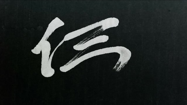 Handwriting of Chinese characters, "BUDDHA"