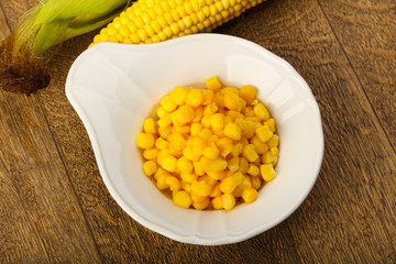 Sweet canned corn
