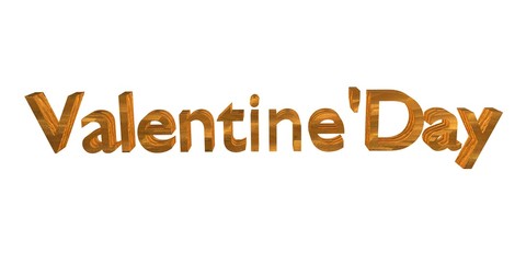 Valentine's Day  3D rendered
