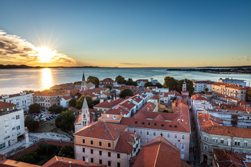 Fototapeta na wymiar Panorama der Altstadt von Zadar, Kroatien