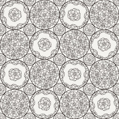 Flover wallpaper in the style of Art Nouveau.