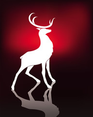 illustration deer silhouette