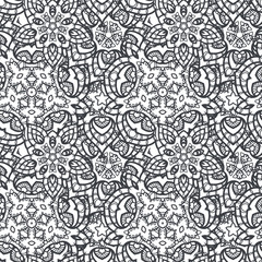 Seamless circle pattern. Islam, Arabic, Indian, ottoman motifs. Mandala design.