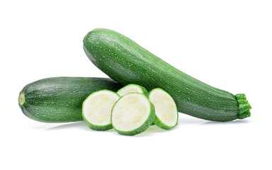 zucchini isolated on white background