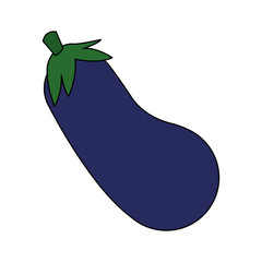 Eggplant icon. Healthy organic fresh and natural food theme. Isolated design. Vector illustration