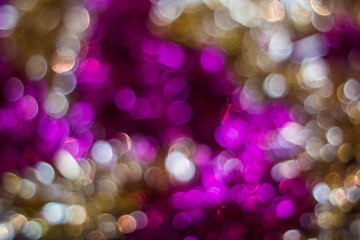 Christmas background. Festive abstract with bokeh defocused lights