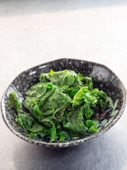Japanese cuisine, fried mustard spinach
