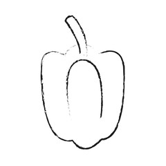 Pepper icon. Healthy organic fresh and natural food theme. Isolated design. Vector illustration