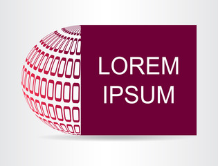 Logo of a stylized sphere with abstract shapes