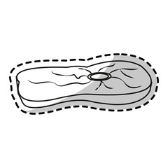 Meat icon. Healthy organic fresh and natural food theme. Isolated design. Vector illustration