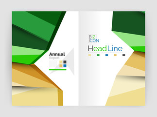 Vector annual report geometric template