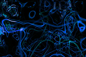 Lighting, motion blur. Digital artwork creative graphic design.