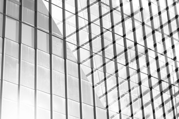 Hight glass modern building for abstract background. Facades tex