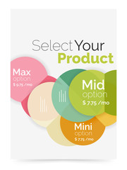 Option select infographic banner