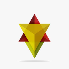 Blank triangle layout business template