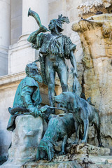 Fountain Hunt of King Matthias (1904). Budapest, Hungary.
