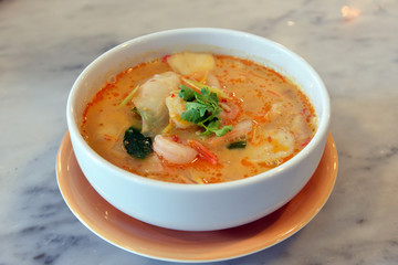 Tom Yam Kung (The Popular Spicy Thai Cuisine)