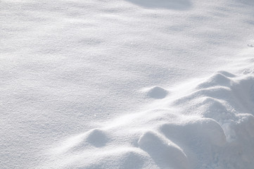 background of fresh snow texture in blue tone.