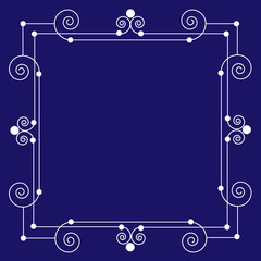 Decorative modern frame dackground