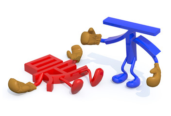 yes and no fightning, decision no winning, (Chinese version)