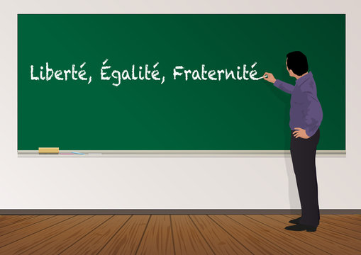 liberté égalité fraternité - éducation - Tableau - Professeur